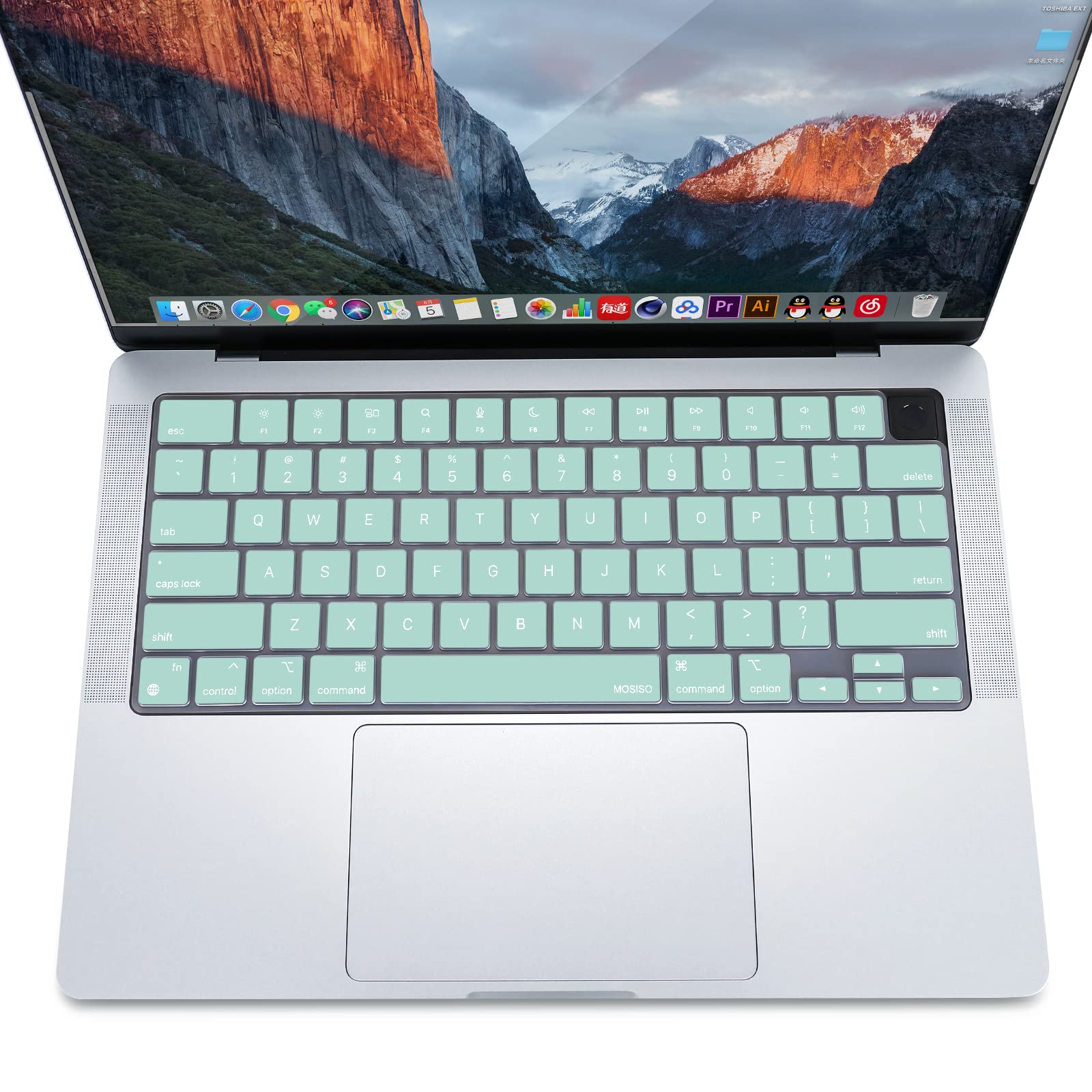 Keyboard Cover Skin For MacBook Air Pro 13 13.6 14 15.3 16 A2442 A2779 A2485 A2780 A2681 A2941 M1 M2 2021 to V324-A2681-KEY-TB