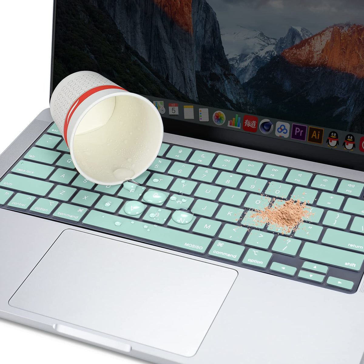 Keyboard Cover Skin For MacBook Air Pro 13 13.6 14 15.3 16 A2442 A2779 A2485 A2780 A2681 A2941 M1 M2 2021 to V324-A2681-KEY-TB