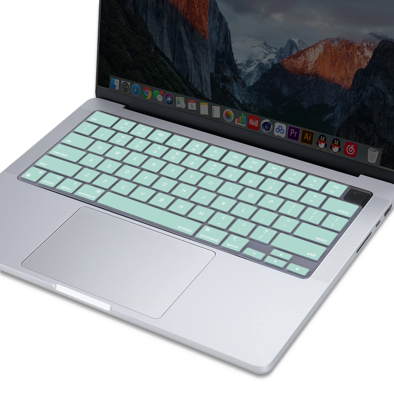Keyboard Cover Skin For MacBook Air Pro 13 13.6 14 15.3 16 A2442 A2779 A2485 A2780 A2681 A2941 M1 M2 2021 to V324-A2681-KEY-TB