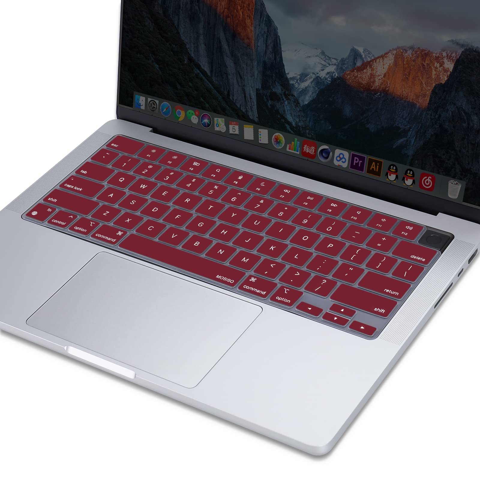 Keyboard Cover Skin For MacBook Air Pro 13 13.6 14 15.3 16 A2442 A2779 A2485 A2780 A2681 A2941 M1 M2 2021 to V324-A2681-KEY-WR
