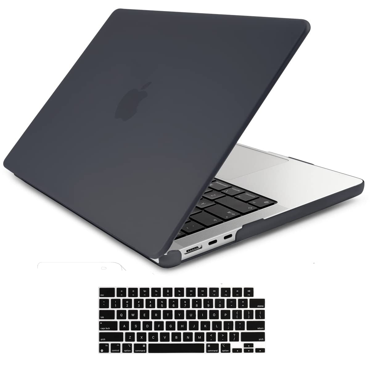 Suitable for 2023 2022 MacBook Air 13 inch case M2 Model A2681 Hard Shell Case Keyboard Cover Black V324-A2681-M-BLACK