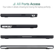Suitable for 2023 2022 MacBook Air 13 inch case M2 Model A2681 Hard Shell Case Keyboard Cover Black V324-A2681-M-BLACK