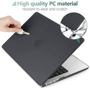 Suitable for 2023 2022 MacBook Air 13 inch case M2 Model A2681 Hard Shell Case Keyboard Cover Black V324-A2681-M-BLACK