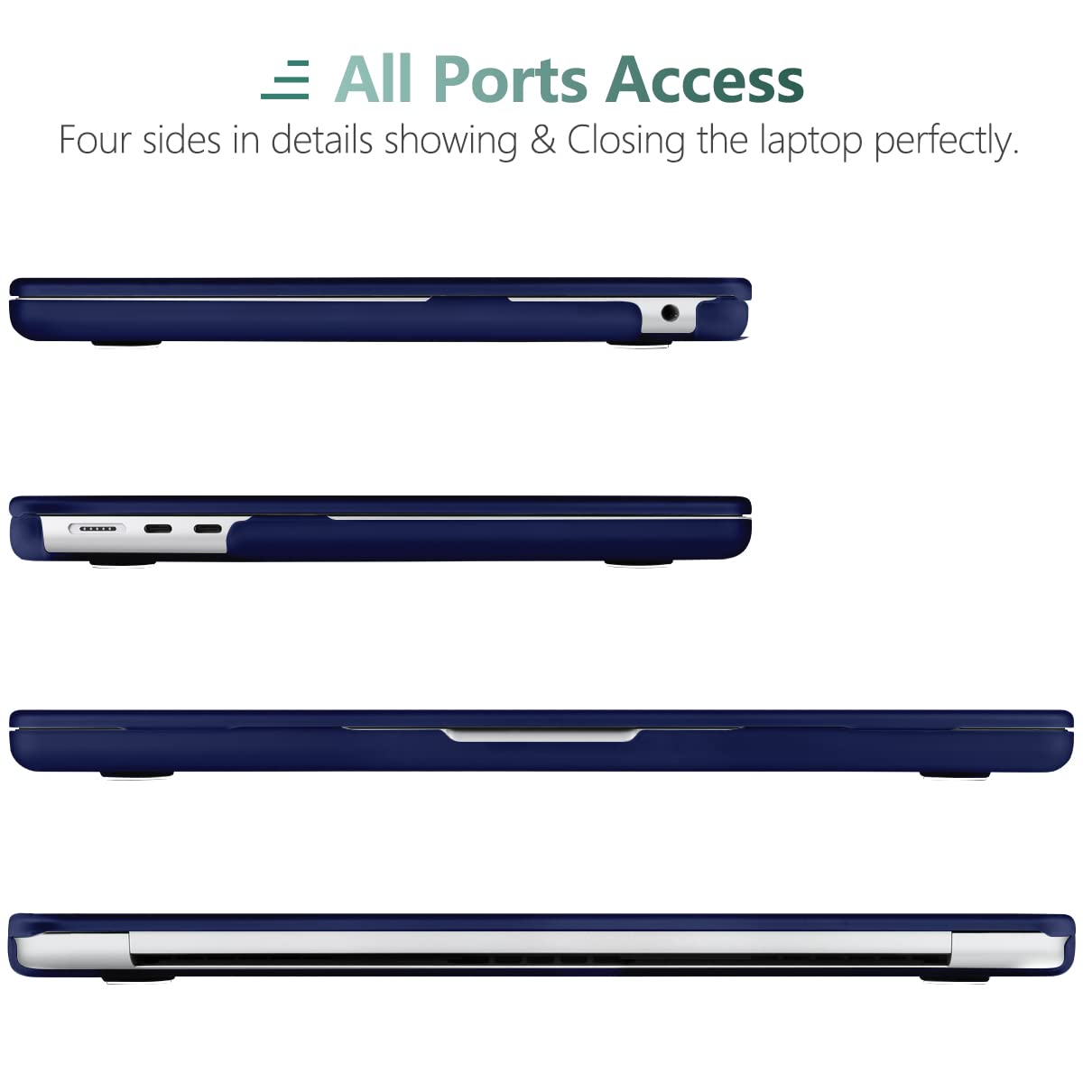 Suitable for 2023 2022 MacBook Air 13 inch case M2 Model A2681 Hard Shell Case Keyboard Cover Blue V324-A2681-M-BLUE