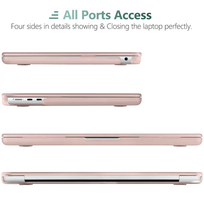 Suitable for 2023 2022 MacBook Air 13 inch case M2 Model A2681 Hard Shell Case Keyboard Cover Sold Pink V324-A2681-M-BPINK