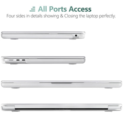 Suitable for 2023 2022 MacBook Air 13 inch case M2 Model A2681 Hard Shell Case Keyboard Cover White V324-A2681-M-CLEAR