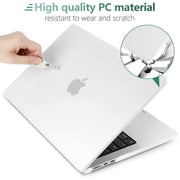 Suitable for 2023 2022 MacBook Air 13 inch case M2 Model A2681 Hard Shell Case Keyboard Cover White V324-A2681-M-CLEAR
