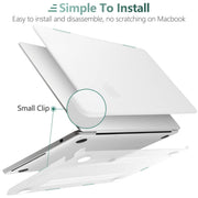 Suitable for 2023 2022 MacBook Air 13 inch case M2 Model A2681 Hard Shell Case Keyboard Cover White V324-A2681-M-CLEAR