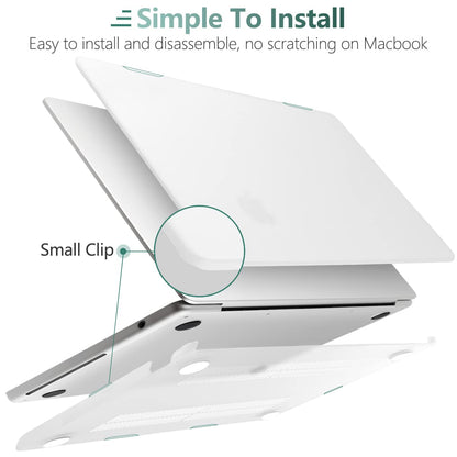 Suitable for 2023 2022 MacBook Air 13 inch case M2 Model A2681 Hard Shell Case Keyboard Cover White V324-A2681-M-CLEAR