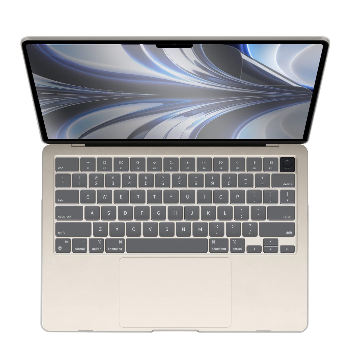 Suitable for 2023 2022 MacBook Air 13 inch case M2 Model A2681 Hard Shell Case Keyboard Cover White V324-A2681-M-CLEAR