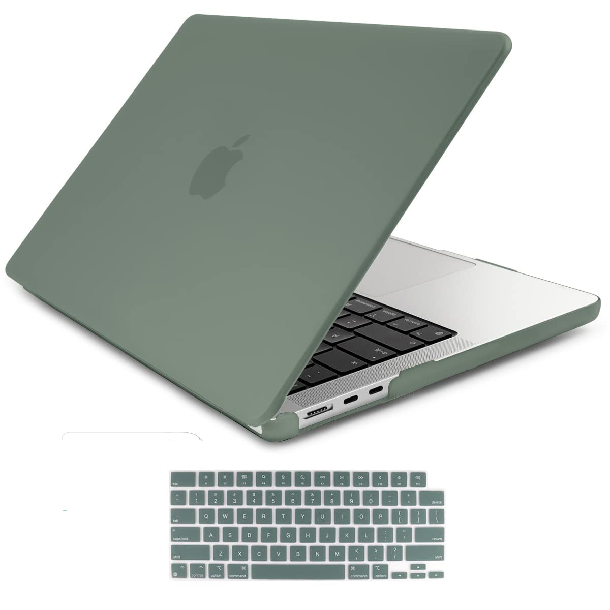 Suitable for 2023 2022 MacBook Air 13 inch case M2 Model A2681 Hard Shell Case Keyboard Cover Midnight Green V324-A2681-M-DGREEN