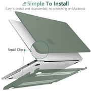 Suitable for 2023 2022 MacBook Air 13 inch case M2 Model A2681 Hard Shell Case Keyboard Cover Midnight Green V324-A2681-M-DGREEN