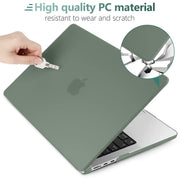 Suitable for 2023 2022 MacBook Air 13 inch case M2 Model A2681 Hard Shell Case Keyboard Cover Midnight Green V324-A2681-M-DGREEN