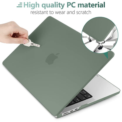 Suitable for 2023 2022 MacBook Air 13 inch case M2 Model A2681 Hard Shell Case Keyboard Cover Midnight Green V324-A2681-M-DGREEN