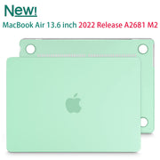 Suitable for 2023 2022 MacBook Air 13 inch case M2 Model A2681 Hard Shell Case Keyboard Cover Green V324-A2681-M-GREEN
