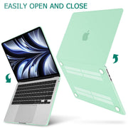 Suitable for 2023 2022 MacBook Air 13 inch case M2 Model A2681 Hard Shell Case Keyboard Cover Green V324-A2681-M-GREEN