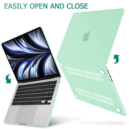 Suitable for 2023 2022 MacBook Air 13 inch case M2 Model A2681 Hard Shell Case Keyboard Cover Green V324-A2681-M-GREEN