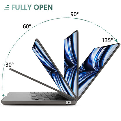 Suitable for 2023 2022 MacBook Air 13 inch case M2 Model A2681 Hard Shell Case Keyboard Cover Grey V324-A2681-M-GREY