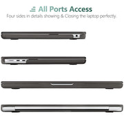 Suitable for 2023 2022 MacBook Air 13 inch case M2 Model A2681 Hard Shell Case Keyboard Cover Grey V324-A2681-M-GREY