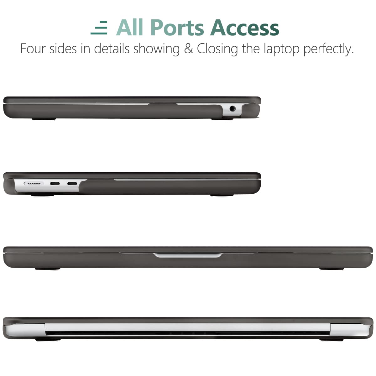 Suitable for 2023 2022 MacBook Air 13 inch case M2 Model A2681 Hard Shell Case Keyboard Cover Grey V324-A2681-M-GREY
