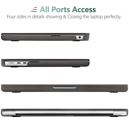 Suitable for 2023 2022 MacBook Air 13 inch case M2 Model A2681 Hard Shell Case Keyboard Cover Grey V324-A2681-M-GREY