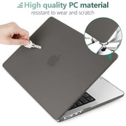 Suitable for 2023 2022 MacBook Air 13 inch case M2 Model A2681 Hard Shell Case Keyboard Cover Grey V324-A2681-M-GREY