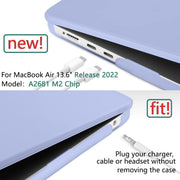 Suitable for 2023 2022 MacBook Air 13 inch case M2 Model A2681 Hard Shell Case Keyboard Cover V324-A2681-M-LAVER