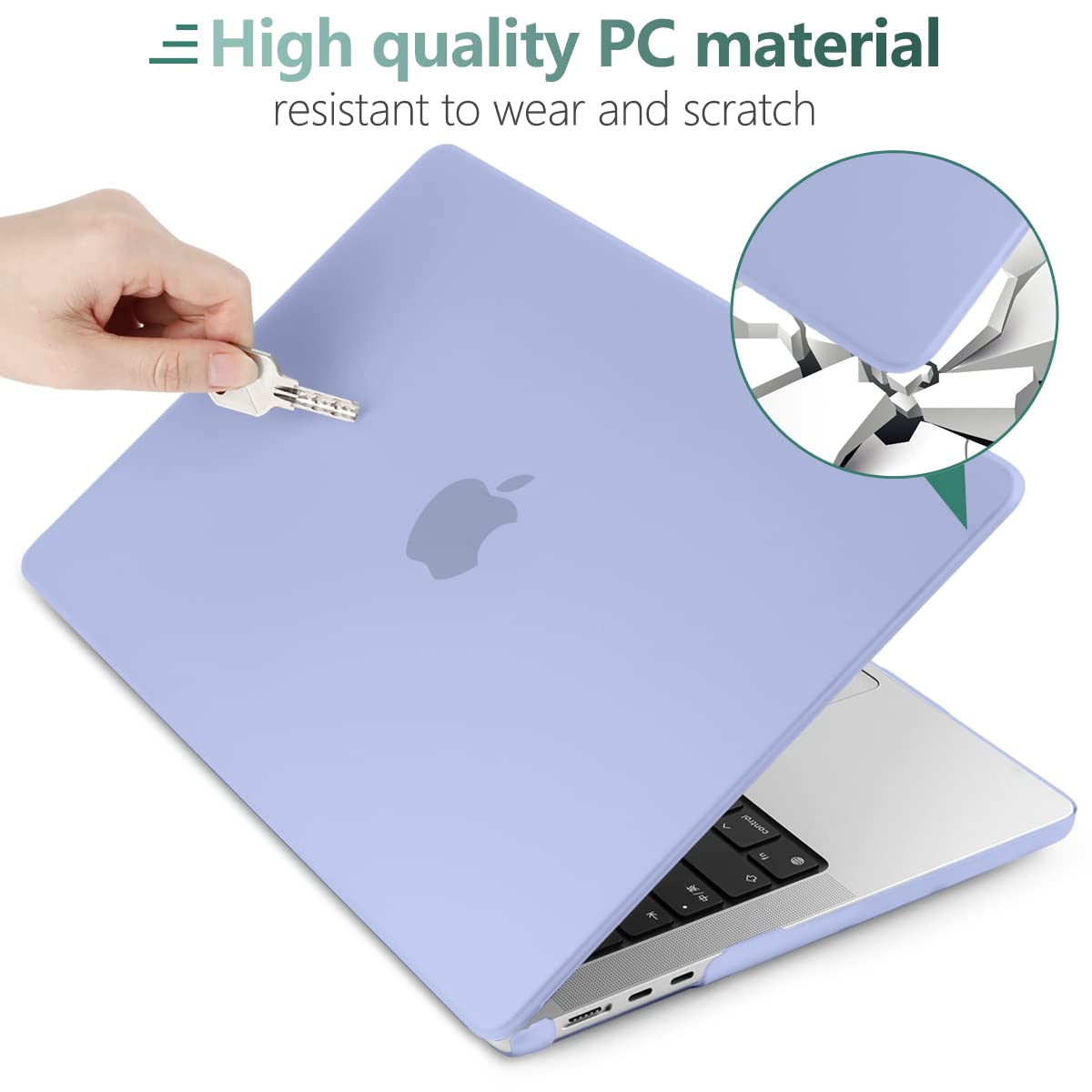 Suitable for 2023 2022 MacBook Air 13 inch case M2 Model A2681 Hard Shell Case Keyboard Cover V324-A2681-M-LAVER