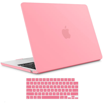 Suitable for 2023 2022 MacBook Air 13 inch case M2 Model A2681 Hard Shell Case Keyboard Cover Pink V324-A2681-M-PINK