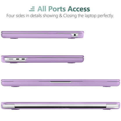 Suitable for 2023 2022 MacBook Air 13 inch case M2 Model A2681 Hard Shell Case Keyboard Cover Purple V324-A2681-M-PURPLE