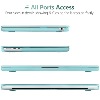 Suitable for 2023 2022 MacBook Air 13 inch case M2 Model A2681 Hard Shell Case Keyboard Cover Turquoise V324-A2681-M-TB
