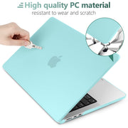 Suitable for 2023 2022 MacBook Air 13 inch case M2 Model A2681 Hard Shell Case Keyboard Cover Turquoise V324-A2681-M-TB