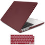 Suitable for 2023 2022 MacBook Air 13 inch case M2 Model A2681 Hard Shell Case Keyboard Cover Wine Red V324-A2681-M-WR