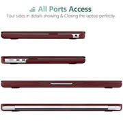 Suitable for 2023 2022 MacBook Air 13 inch case M2 Model A2681 Hard Shell Case Keyboard Cover Wine Red V324-A2681-M-WR