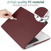 Suitable for 2023 2022 MacBook Air 13 inch case M2 Model A2681 Hard Shell Case Keyboard Cover Wine Red V324-A2681-M-WR