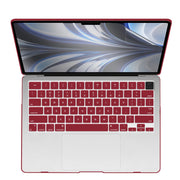 Suitable for 2023 2022 MacBook Air 13 inch case M2 Model A2681 Hard Shell Case Keyboard Cover Wine Red V324-A2681-M-WR