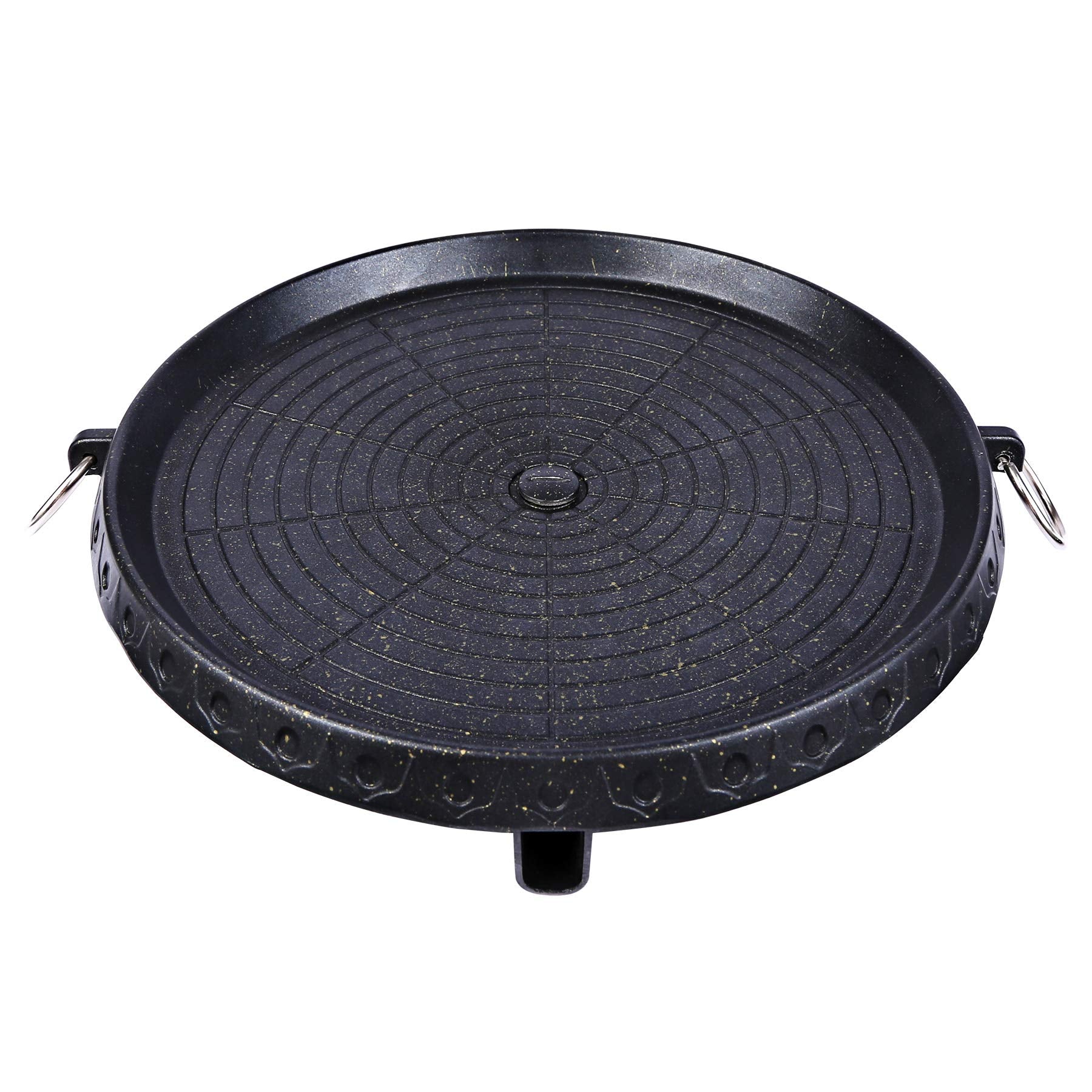 Korean BBQ Grill Pan Non-Stick Smokeless Stovetop BBQ Grill Plate Indoor Outdoor V324-BBPLATE