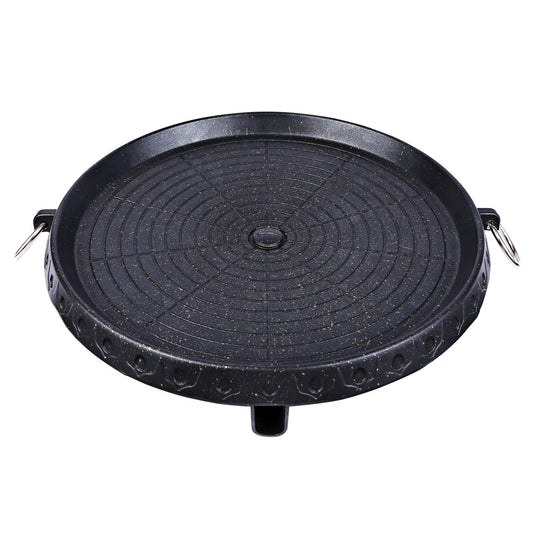 Korean BBQ Grill Pan Non-Stick Smokeless Stovetop BBQ Grill Plate Indoor Outdoor V324-BBPLATE