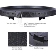 Korean BBQ Grill Pan Non-Stick Smokeless Stovetop BBQ Grill Plate Indoor Outdoor V324-BBPLATE