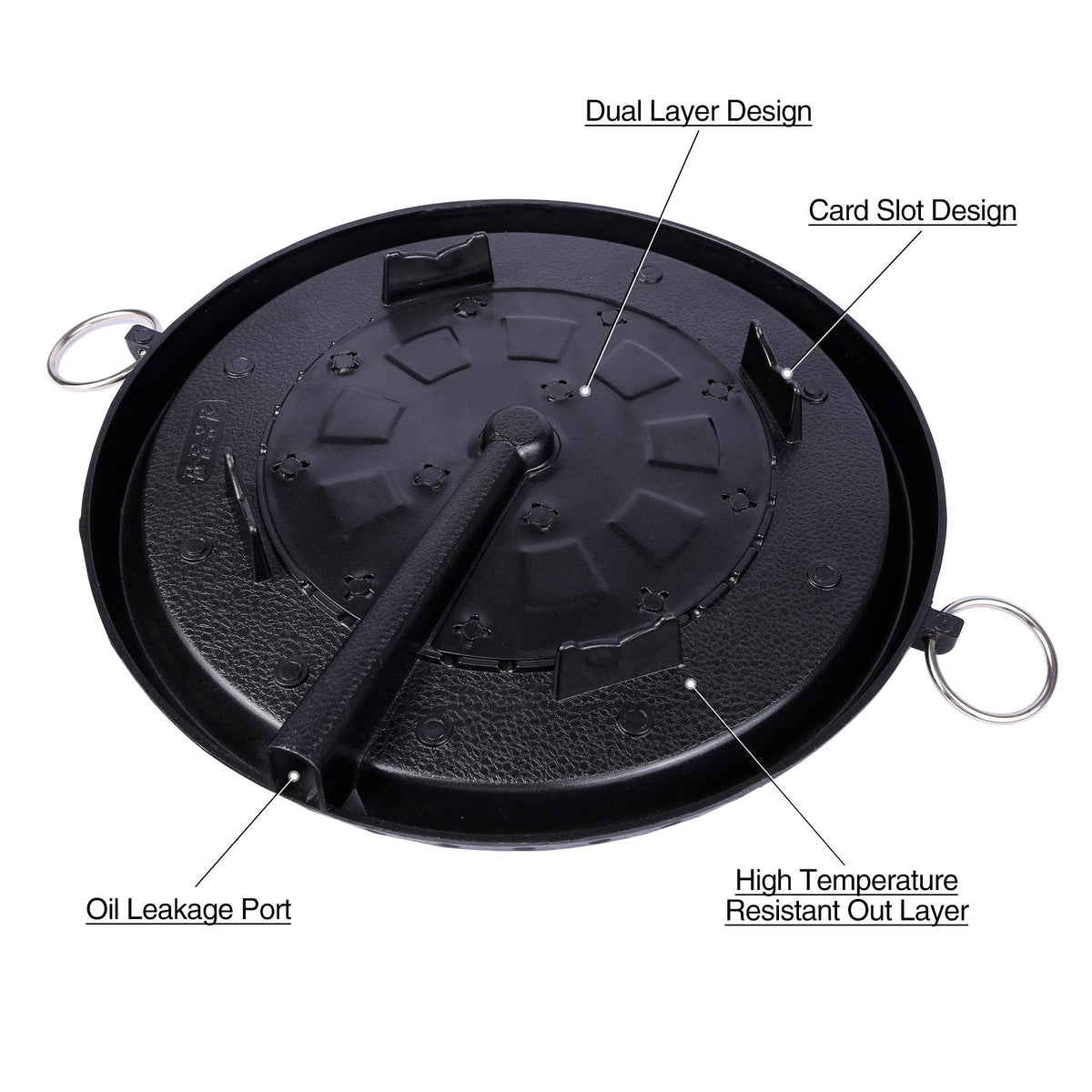 Korean BBQ Grill Pan Non-Stick Smokeless Stovetop BBQ Grill Plate Indoor Outdoor V324-BBPLATE