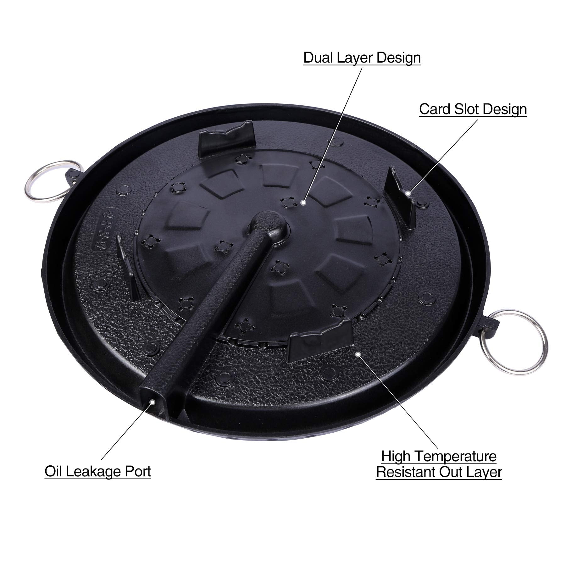 Korean BBQ Grill Pan Non-Stick Smokeless Stovetop BBQ Grill Plate Indoor Outdoor V324-BBPLATE
