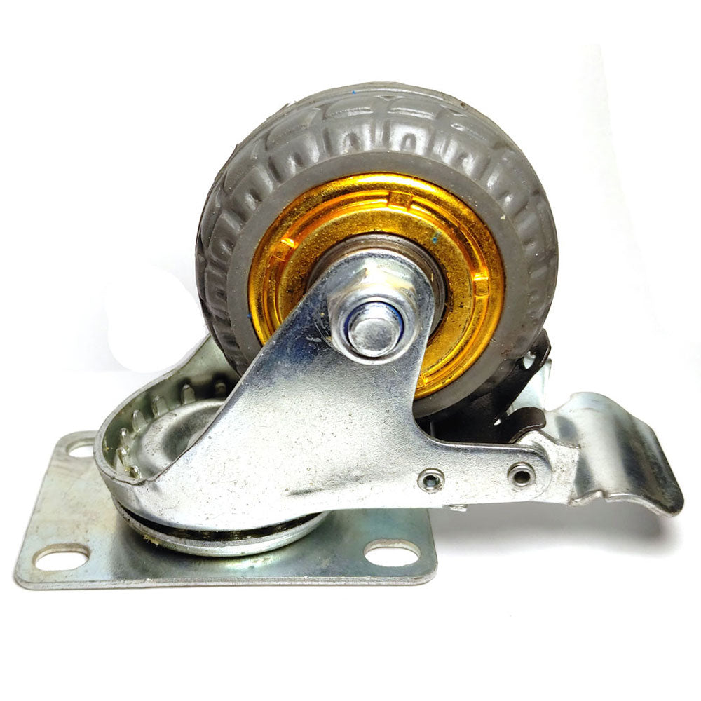 3" Heavy Duty Industrial Swivel Brake Caster Wheel Caster Wheels Castor load 50KG Trolley Cart V324-BCW003-3IN-SW