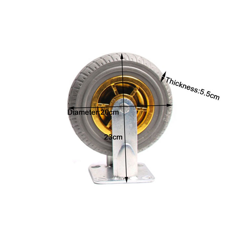 8" Heavy Duty Industrial Fixed Caster Wheel Wheels CastorTrolley holds 250KG V324-BCW004-8IN-FX