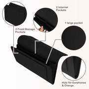 Bed Organiser Bedside Caddy Sofa Organiserd Book Magazines Organiser Black V324-BEDSIDESTOR-BLACK