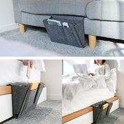Bed Organiser Bed Caddy Sofa Organiser Bedside Organiser Book Magazines Organiser Dark Grey V324-BEDSIDESTOR-GREY