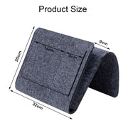 Bed Organiser Bed Caddy Sofa Organiser Bedside Organiser Book Magazines Organiser Dark Grey V324-BEDSIDESTOR-GREY