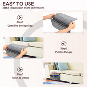 Bed Organiser Bed Caddy Sofa Organiser Bedside Organiser Book Magazines Organiser Grey V324-BEDSIDESTOR-LGREY