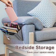 Bed Organiser Bed Caddy Sofa Organiser Bedside Organiser Book Magazines Organiser Grey V324-BEDSIDESTOR-LGREY