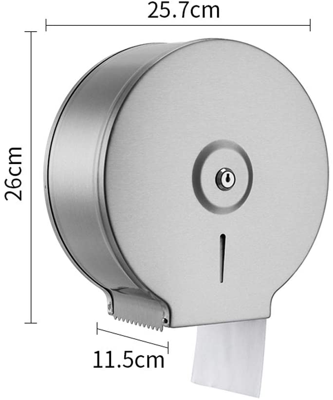 Commercial Restaurant Stainless Steel Toilet Paper Tissue Holder Dispenser Chrome V324-BK29