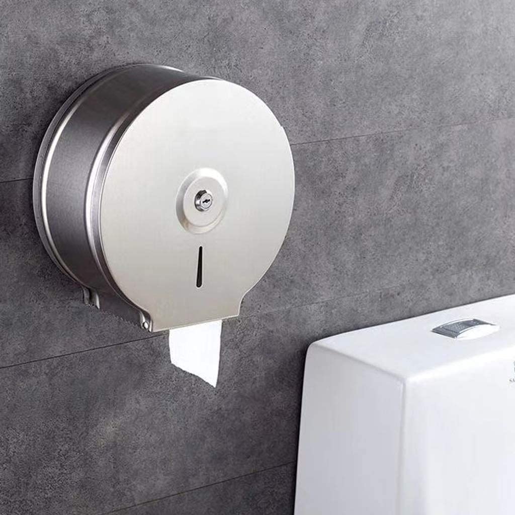 Commercial Restaurant Stainless Steel Toilet Paper Tissue Holder Dispenser Chrome V324-BK29